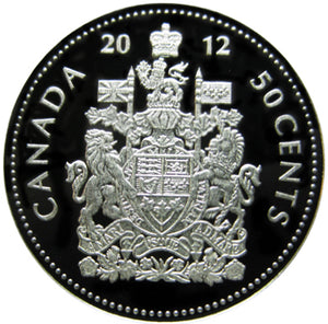 2012 Canada Fifty Cents Silver proof Heavy cameo