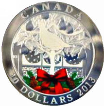 2013 Canada Fine Silver $10 Ten Dollars-A Partridge in a Pear Tree