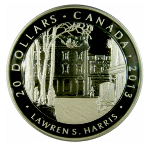 2013 20 Dollars Fine Silver Coin, Toronto Street Winter Morning (1920), Lawren S. Harris