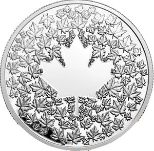 2013 Canada 3$ Fine Silver Coin - Maple Leaf Impression