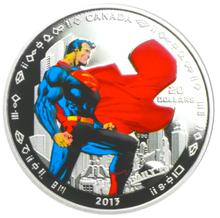 2013 20 Dollars Fine Silver Superman Series-Man of Steel