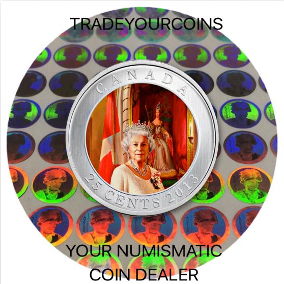2013 Canada Cupronickel Quarter - 25 Cents -Her Majesty Queen Elizabeth II Coronation