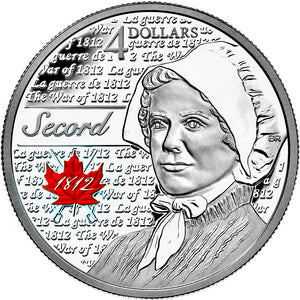 2012 $4 Four Dollars-The heroes of 1812 series-Laura Secord