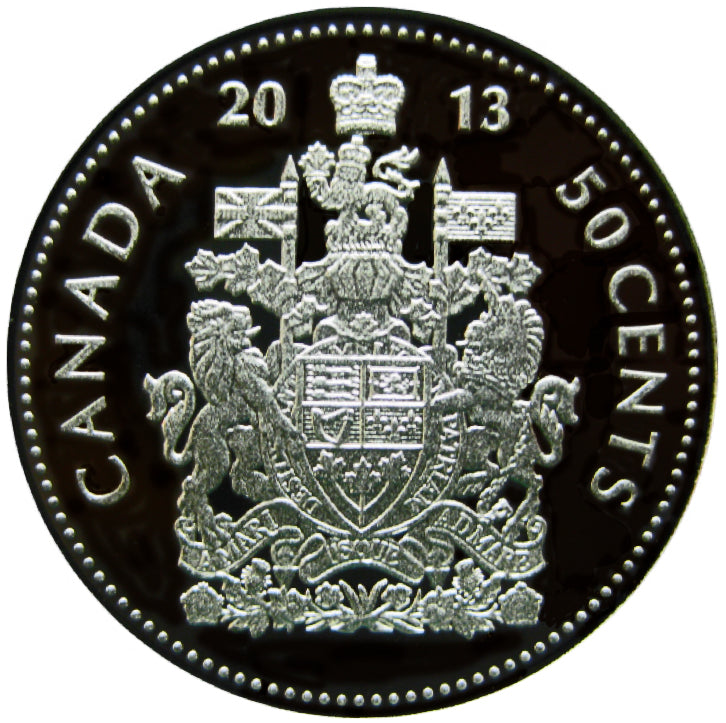 2013 Canada Fifty Cents Nickel proof Heavy cameo