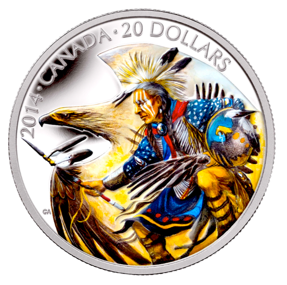 2014 20 Dollars Fine Silver Coin-Legend of Nanaboozhoo