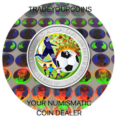 2014 Canada Cupronickel Quarter - 25 Cents-2014 Fifa World Cup