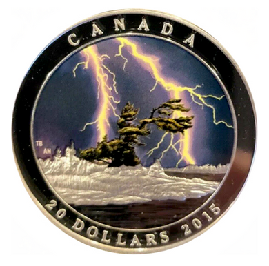 2015 Twenty Dollars Fine Silver, Weather Phenomenon-Summer Storm