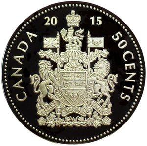 2015 Canada Fifty Cents Nickel proof Heavy cameo