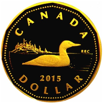 2015 Canada SILVER Proof Loonie Dollar