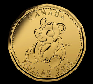 2015 Canada Uncirculated Loonie Dollar from baby Set