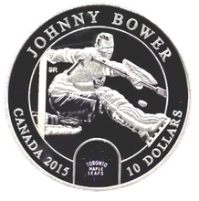 2015 $10 Ten Dollars-Goalies-Johnny Bower