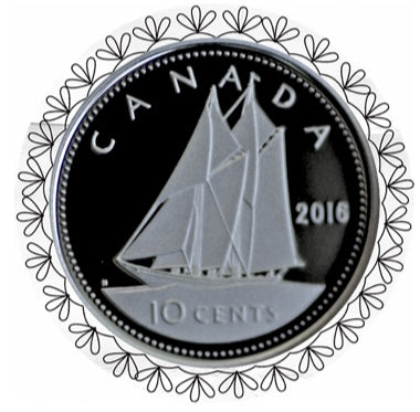 2016 Canada Ten Cents Nickel proof Heavy cameo