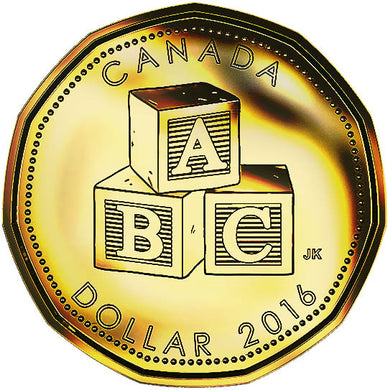 2016 Canada Uncirculated Loonie Dollar from baby Set