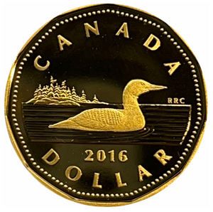 2016 Canada SILVER Proof Loonie Dollar