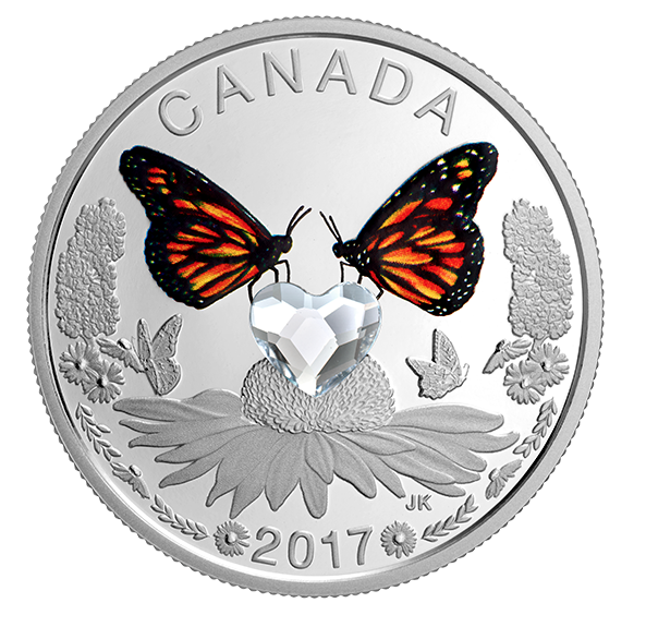 2017 Canada 3$ Fine Silver Coin - Celebration of Love