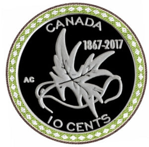 1867-2017 Canada Ten Cents Silver proof Heavy cameo - Trade your coins