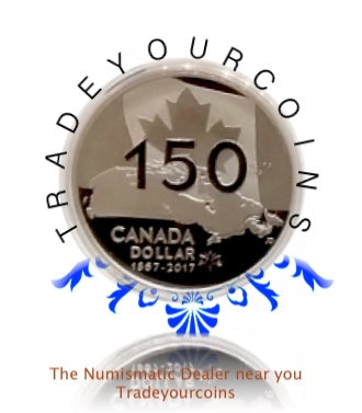 2017 Canada Silver Proof Dollar- Canada 150th Anniversary-Our Home and Native Land