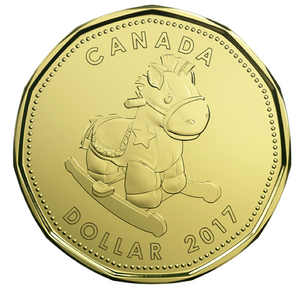 2017 Canada Uncirculated Loonie Dollar from Born in 2017 Set