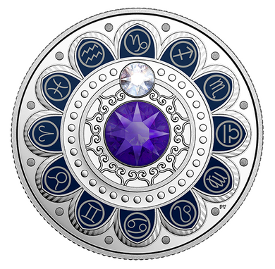 2017 Canada 3$ Three Dollars - Zodiac Series-Capricorn