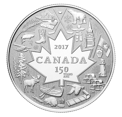2017 Canada 3$ Fine Silver Coin - Heart Of Our Nation