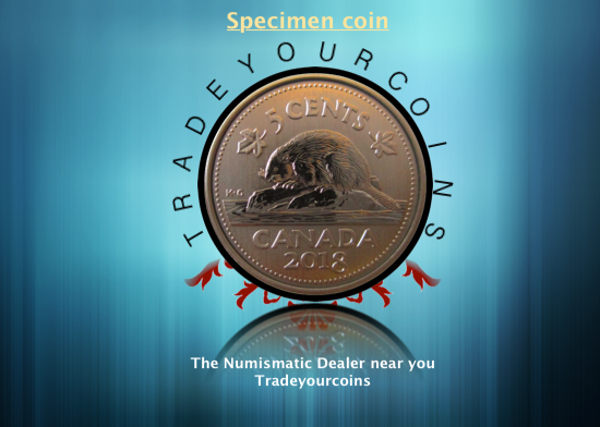 2018 Canada Five Cents Specimen Nickel Beaver