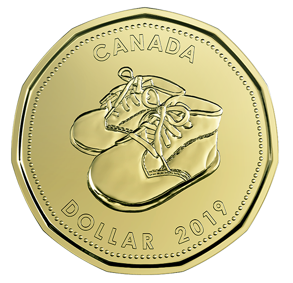 2018 Canada Uncirculated Loonie Dollar from baby Set