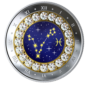 2019 Canada Fine Silver $5 Five Dollars- Birthstones Zodiac Series-Capricorn
