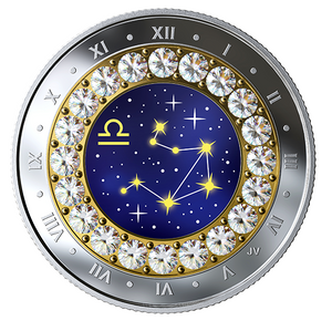 2019 Canada Fine Silver $5 Five Dollars- Birthstones Zodiac Series-Libra