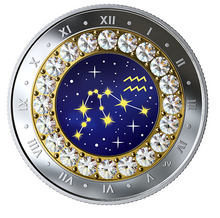 2019 Canada Fine Silver $5 Five Dollars- Birthstones Zodiac Series-Pisces