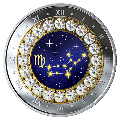 2019 Canada Fine Silver $5 Five Dollars- Birthstones Zodiac Series-Virgo