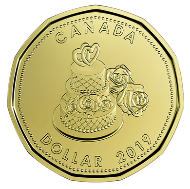 2019 Canada Uncirculated Loonie Dollar from Wedding Gift Set