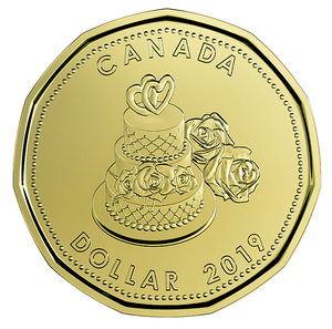 2019 Canada Uncirculated Loonie Dollar from Wedding Gift Set