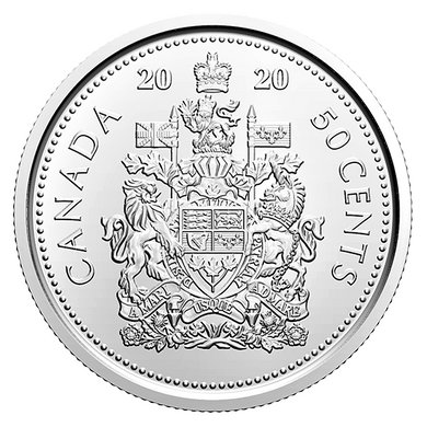 2020 Canada Fifty Cents Nickel proof Heavy cameo