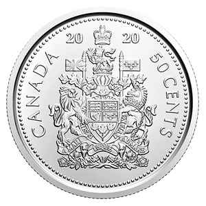 2020 Canada Fifty Cents Nickel proof Heavy cameo