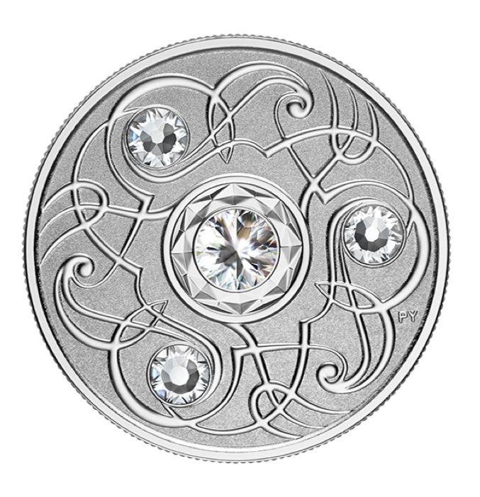 2020 Canada Fine Silver $5 Five Dollars- Birthstones: April-Diamond