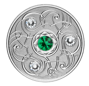 2020 Canada Fine Silver $5 Five Dollars- Birthstones: May-Emerald