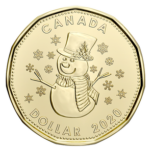 2020 Canada Uncirculated Loonie Dollar from peace and Joy Gift Set