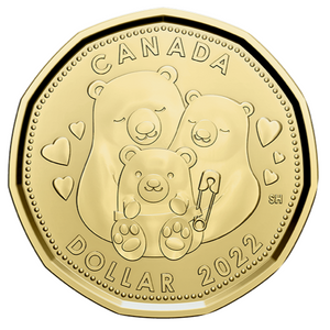 2022 Canada Uncirculated Loonie Dollar from Baby Gift Set