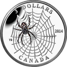 2014 Canada 3$ Fine Silver Coin - Animal Architects-Spider