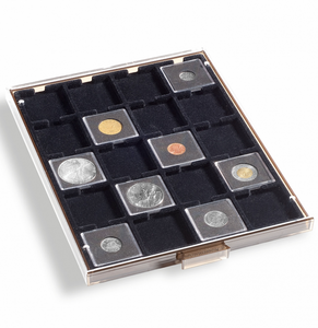 COIN BOXES WITH SQUARE COMPARTMENTS