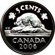 2006 Canada Five Cents Sterling proof Heavy cameo