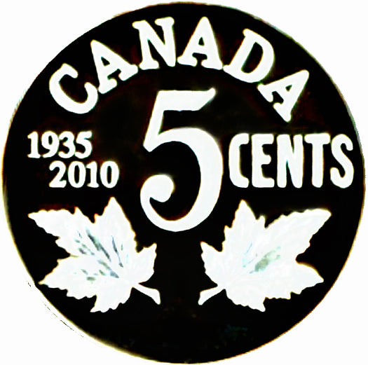 2010-1935 Canada Five Cents Sterling proof Heavy cameo-GEORGES V
