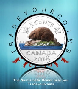 2018 Canada Fine Silver Colourised  Proof Beaver - 5 Cents
