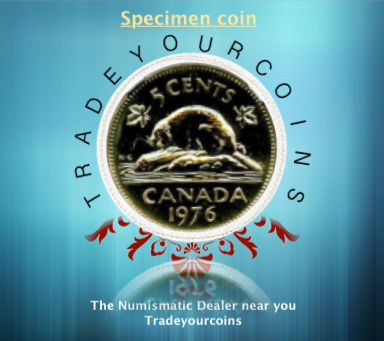 1976 Canada Five Cents Specimen Nickel Beaver