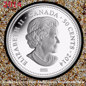 2014 Canada 50-CENT 100 Blessings of Good Fortune Silver Plated Coin