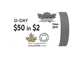 2019 Coloured $2 Special Wrap Roll Collection -75 th Anniversary of D-Day