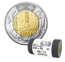 2017 $2 Special Wrap Roll: The Battle of Vimy Ridge
