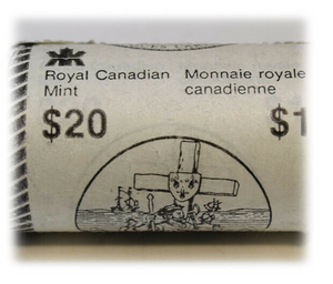 1984 Canada Jacques Cartier $1 dollar coin in Original Roll mint Roll