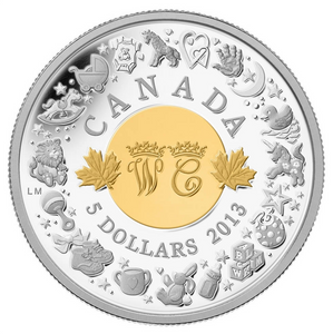 2013 Canada Fine Silver Five Dollars- Royal Infant Toys
