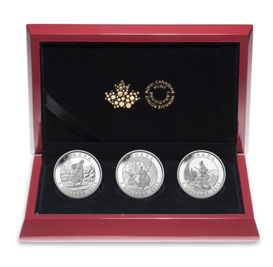 2015 Canada Fine Silver $5 Five Dollars-Cornelius Krieghoff 20 th anniversary set